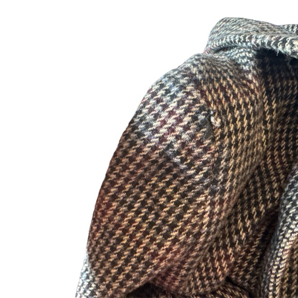 Brown Houndstooth Coat Size S - Picture 8 of 8